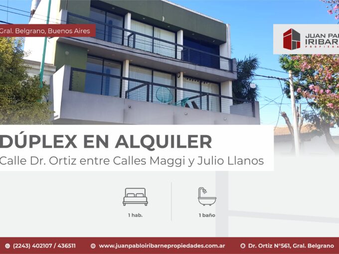 Dúplex en Calle Dr. Ortiz entre Calles Maggi y Julio Llanos